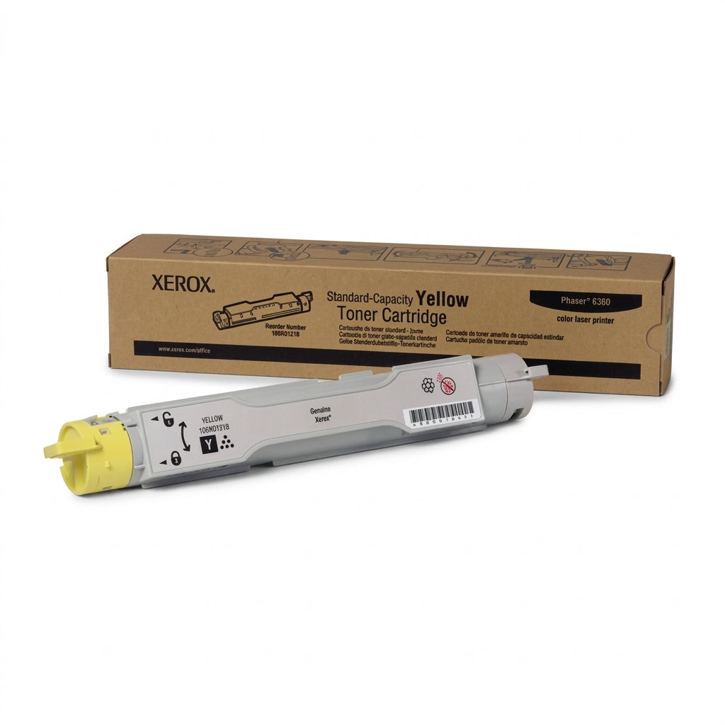 New, Pre-Owned, Original Xerox 106R01216 Standard Yield Yellow Toner Cartridge