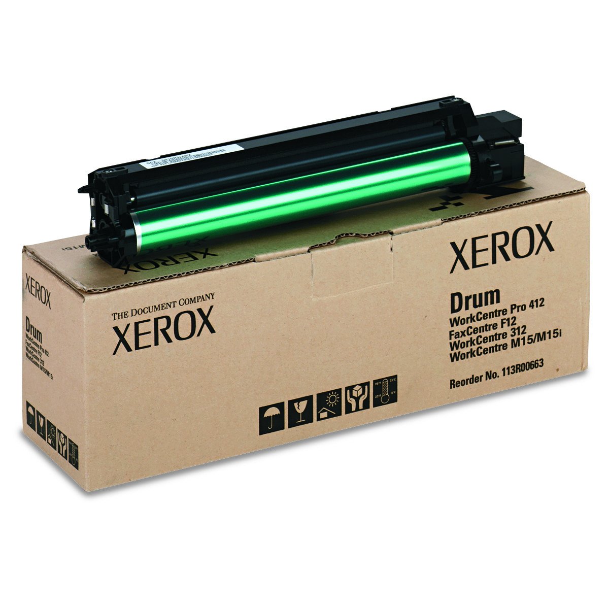 New, Pre-Owned - Xerox 113R663 Black Laser Drum Unit, 113R00663