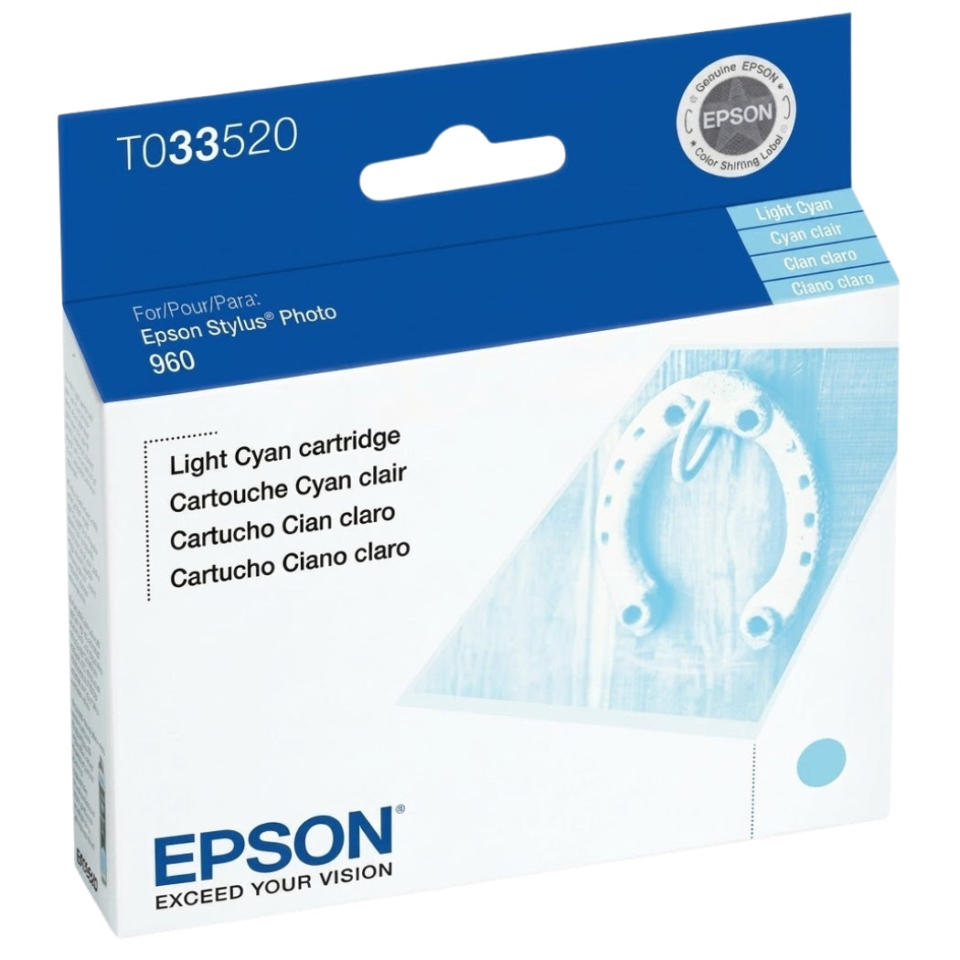 New, Pre-Owned - Epson T0335 Standard-Yield Ligh Cyan Ink Cartridge, T033520