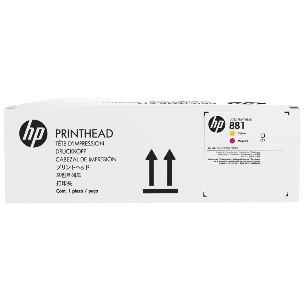 New, Pre-Owned - HP 881 Standard Yield Yellow & Magenta printhead, CR327