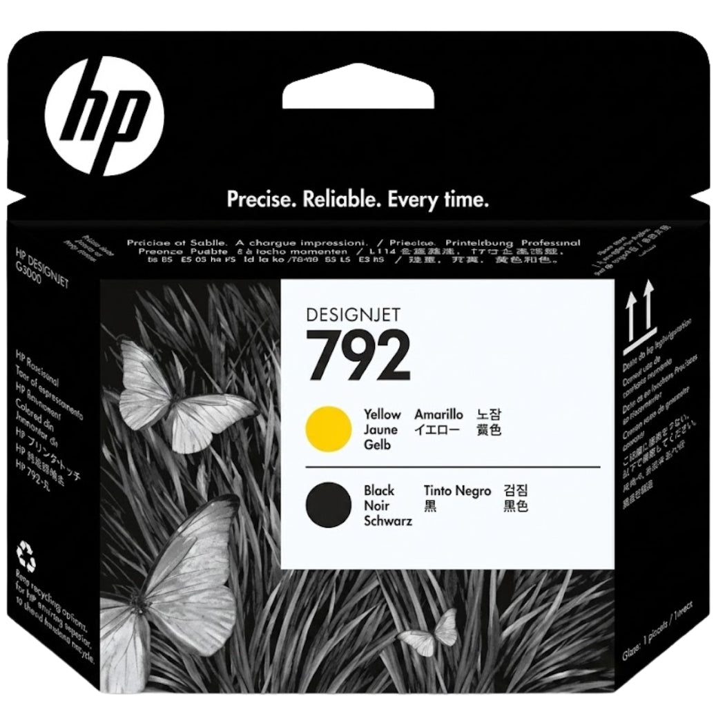 New, Pre-Owned - HP 792 (CN702A) Yellow and Black Printhead