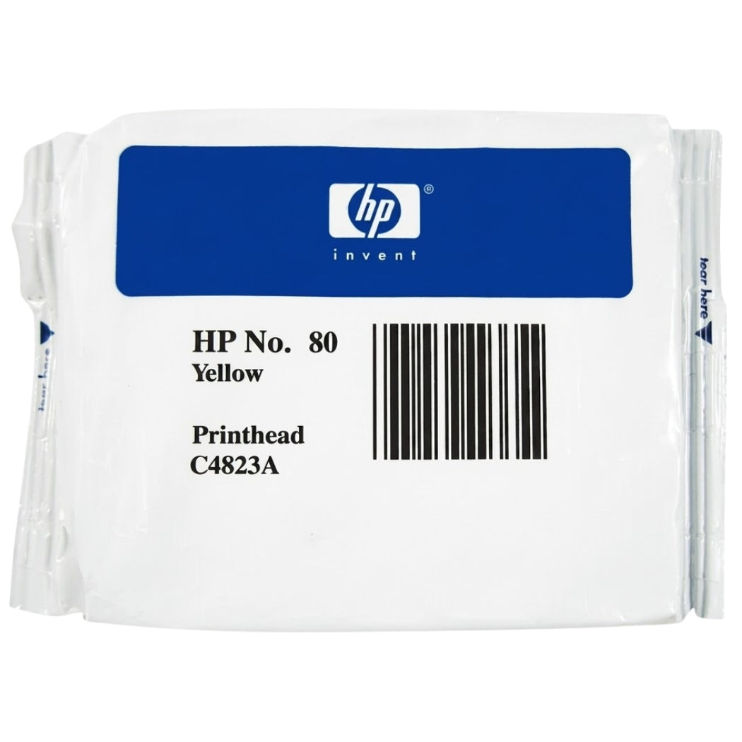 New, Pre-Owned - HP 80 Standard Yield Yellow Printhead , C4823A