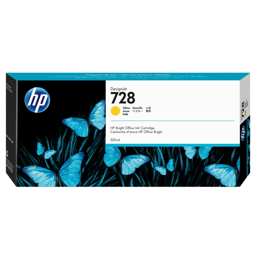 New, Pre-Owned - HP 728 300-ml (F9K15A) Yellow New, Pre-Owned - Ink Cartridge