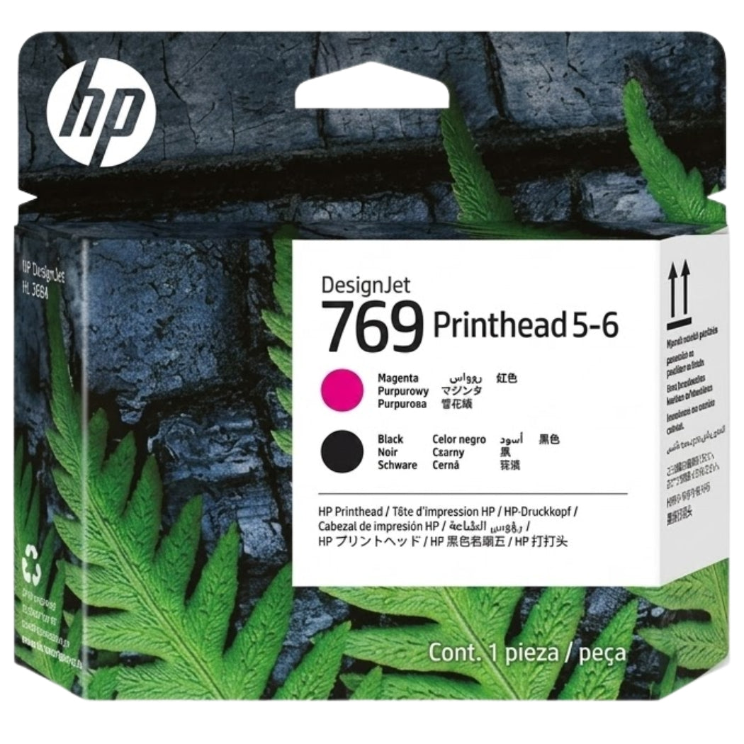 New, Pre-Owned - HP 769 Magenta/Black 5-6 DesignJet Printhead, 7K5V7A