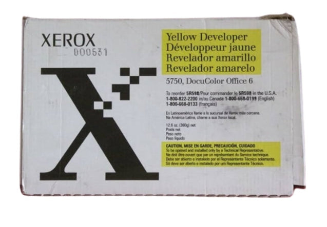 New, Pre-Owned - Xerox 5R598 Standard Yield Yellow Developer Cartridge