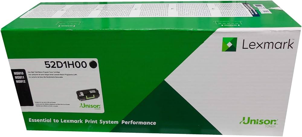 Original Lexmark (521H) High Yield Black Toner Cartridge