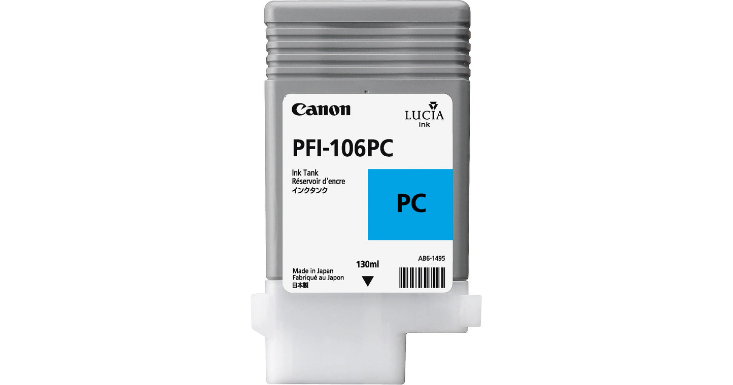 Original Canon PFI-106 Standard Yield Photo Cyan Ink Cartridge