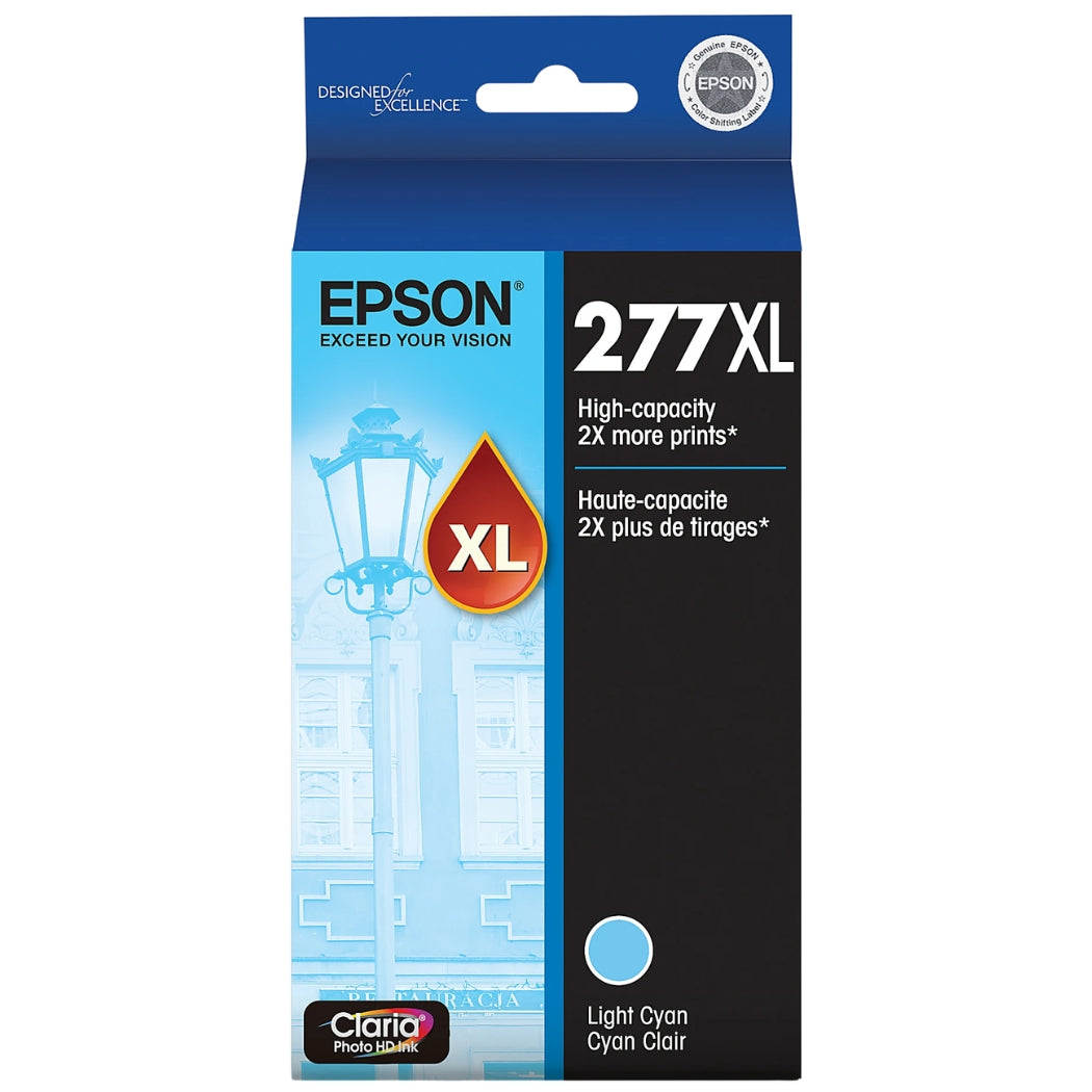 New, Pre-Owned - Epson 277XL High-Yield Light Cyan Inkjet Cartridge, T277XL520-S