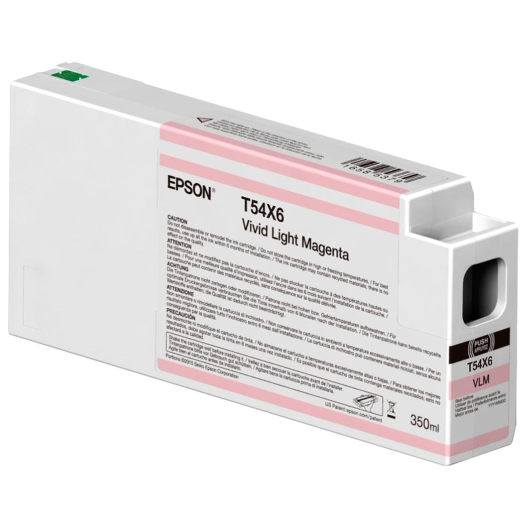 New, Pre-Owned - Epson T54X6 Standard Yield Vivid Light Magenta Ink Cartridge, C13T54X600 or C13T54X60N