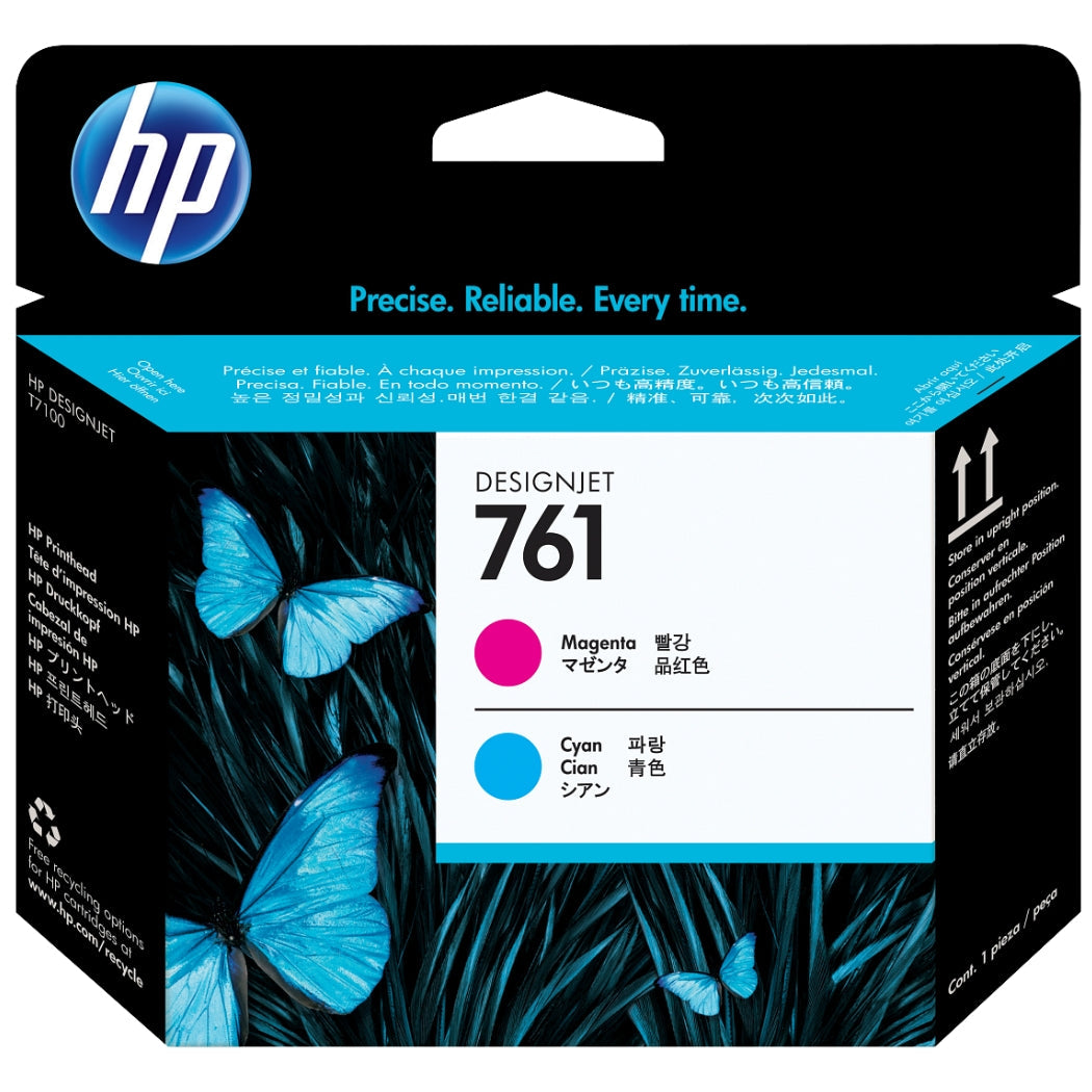 New, Pre-Owned - HP 761 (CH646A) Magenta / Cyan Printhead