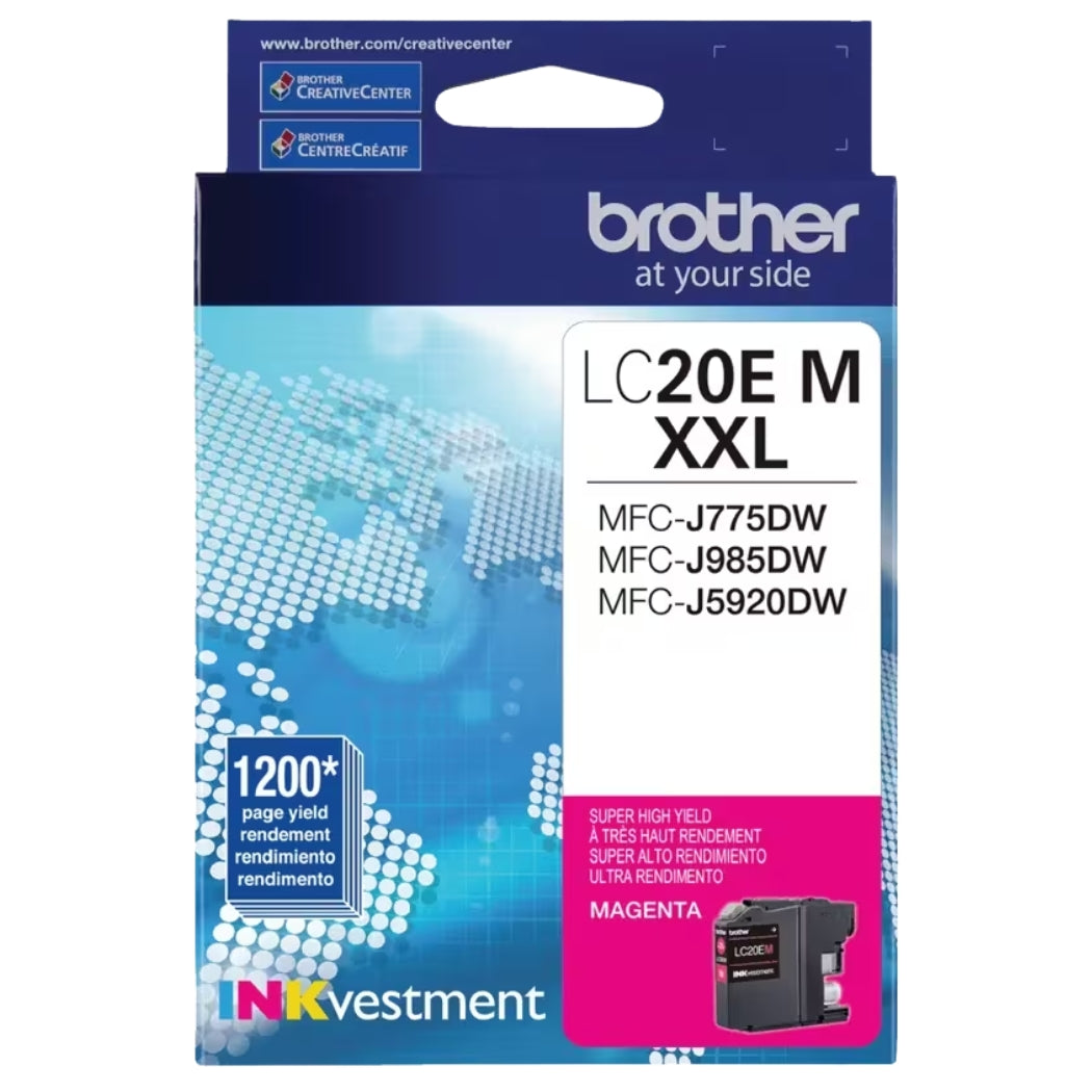 New, Pre-Owned - Brother LC20E Extra High Yield Magenta Ink Cartridge
