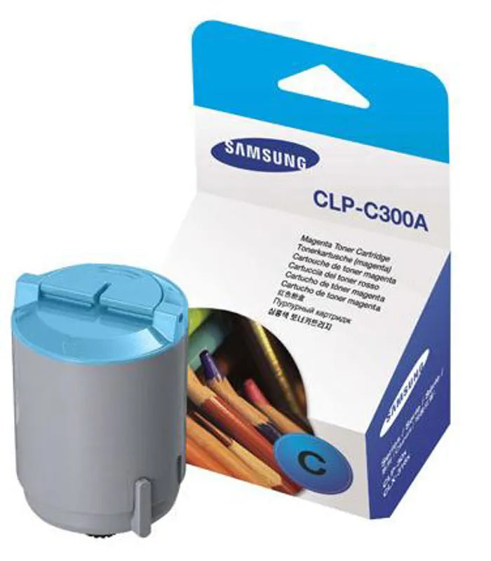 Original Samsung CLP-C300 Standard Yield Cyan Toner Cartridge