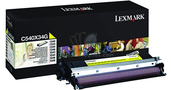 New, Pre-Owned - Lexmark C540X34G Yellow Developer Unit