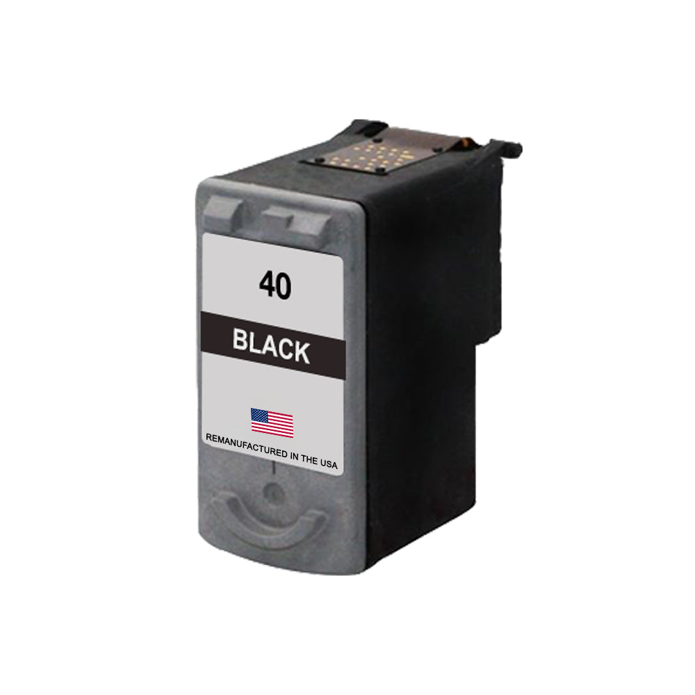 U.S. Remanufactured for Canon PG-40 Black Ink Cartridge