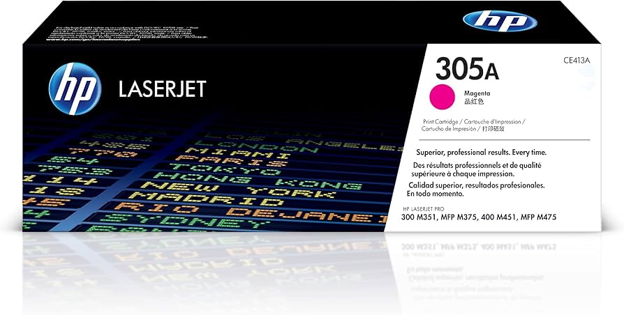 HP 305A Standard Yield Magenta Toner Cartridge, CE413A