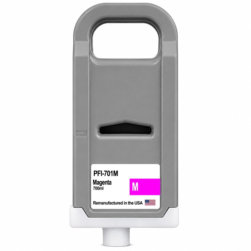 U.S. Remanufactured for Canon PFI-701M 700ml Magenta Ink Cartridge