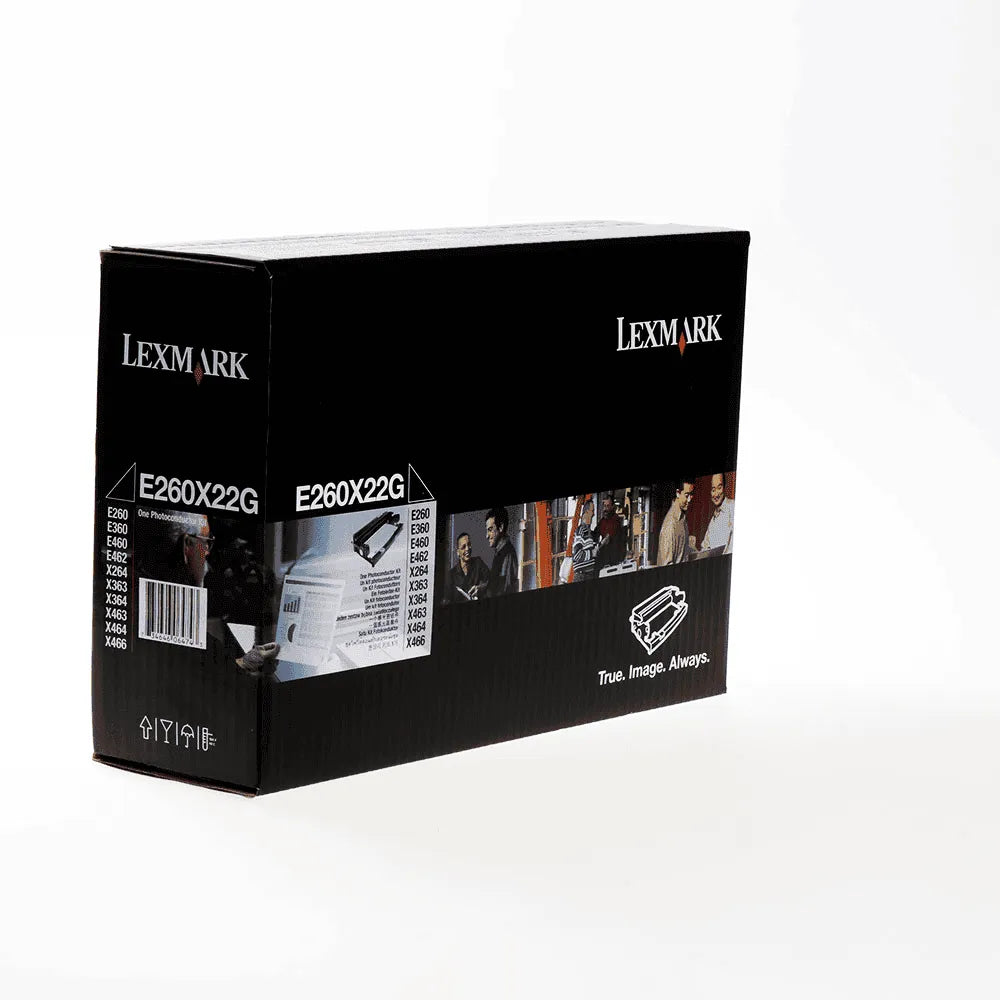 New, Pre-Owned - Lexmark High Yield Black Laser Drum Cartridge, E260X22G