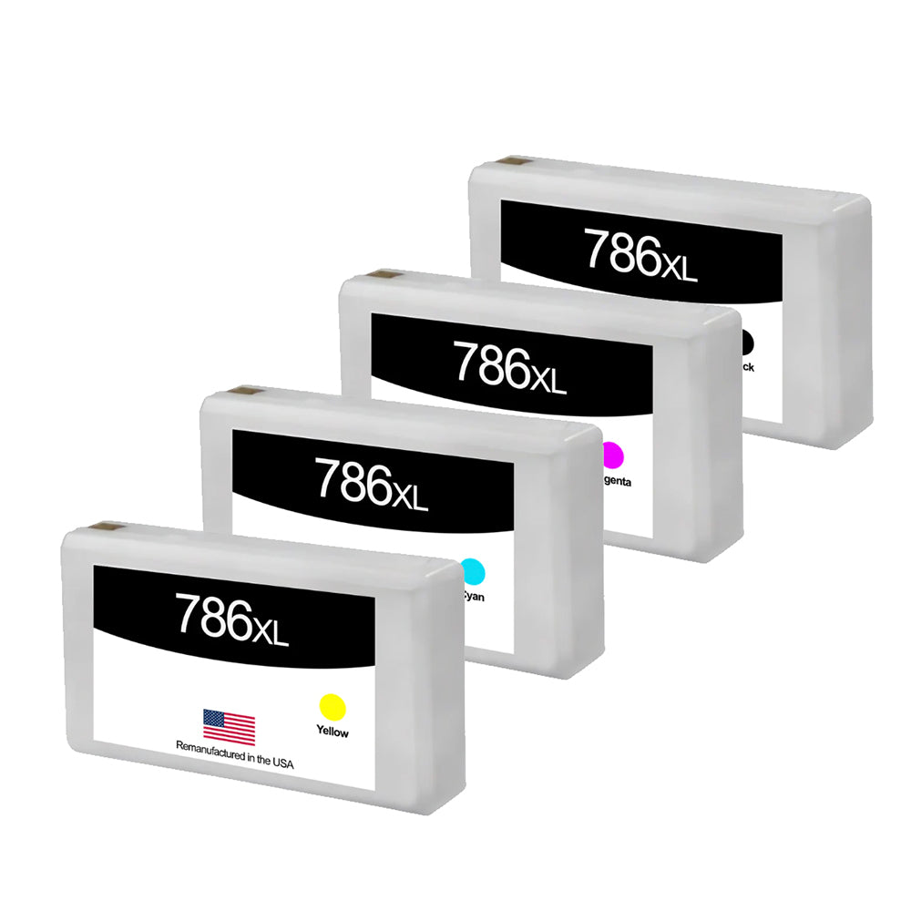 US Remanufactured Epson T786XL Multi-Color Ink Cartridge, T786XL-BCS