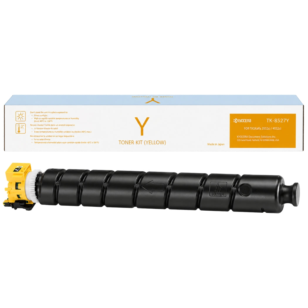 New, Pre-Owned - Kyocera TK-8527 Standard Yield Yellow Toner Cartridge, TK-8527Y