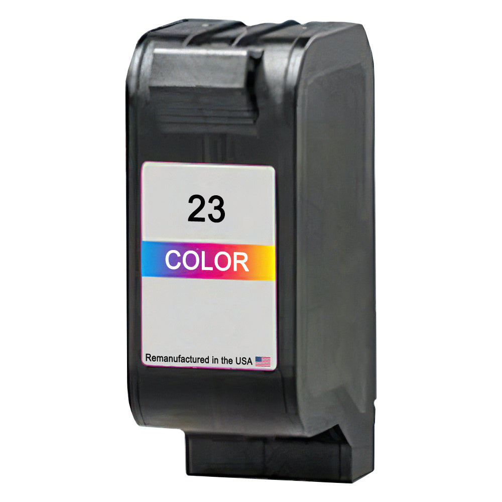 U.S. Remanufactured for HP 23 (C1823D) Tri-Color Ink Cartridge