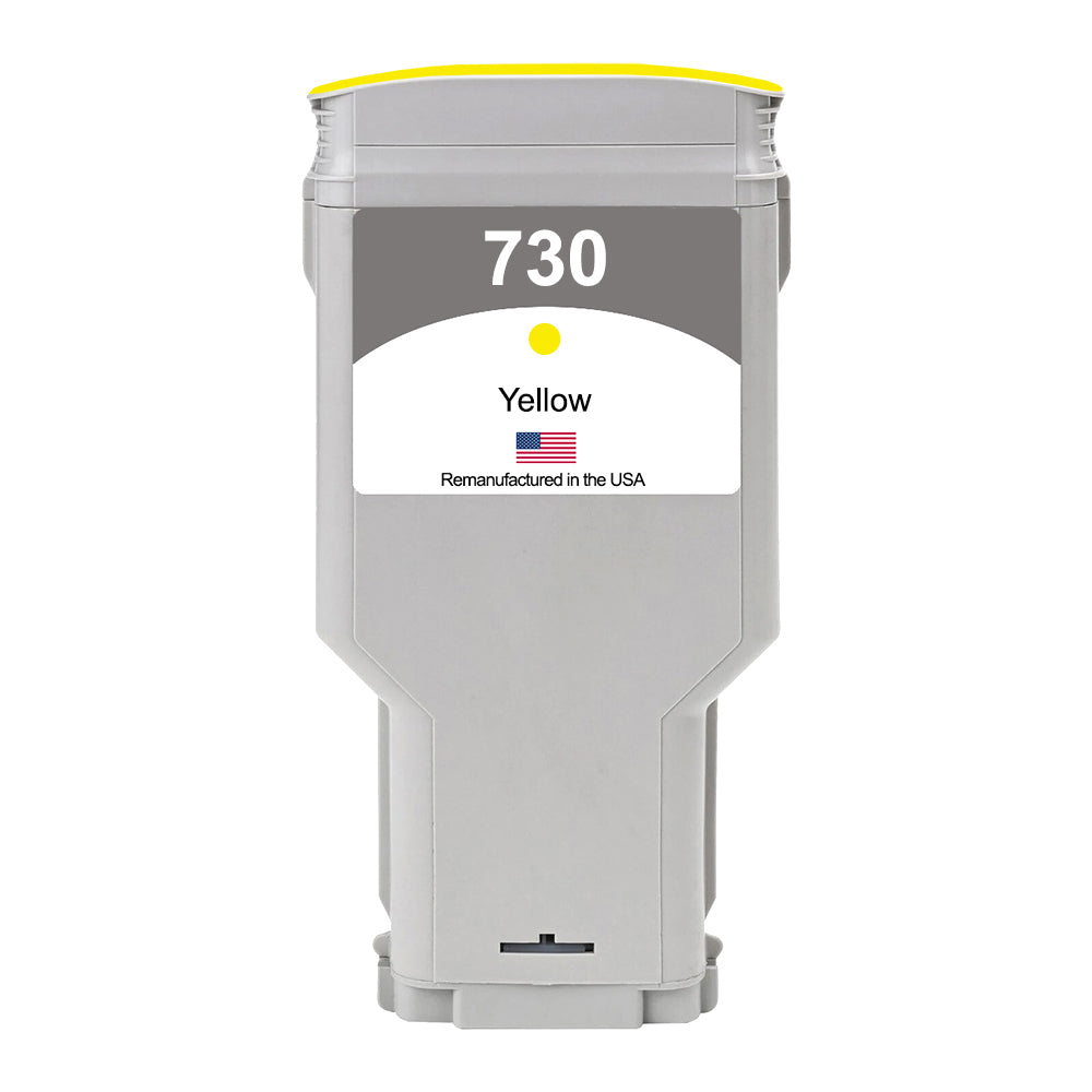 U.S. Remanufactured for HP 730 300ml (P2V70A) Yellow Ink Cartridges