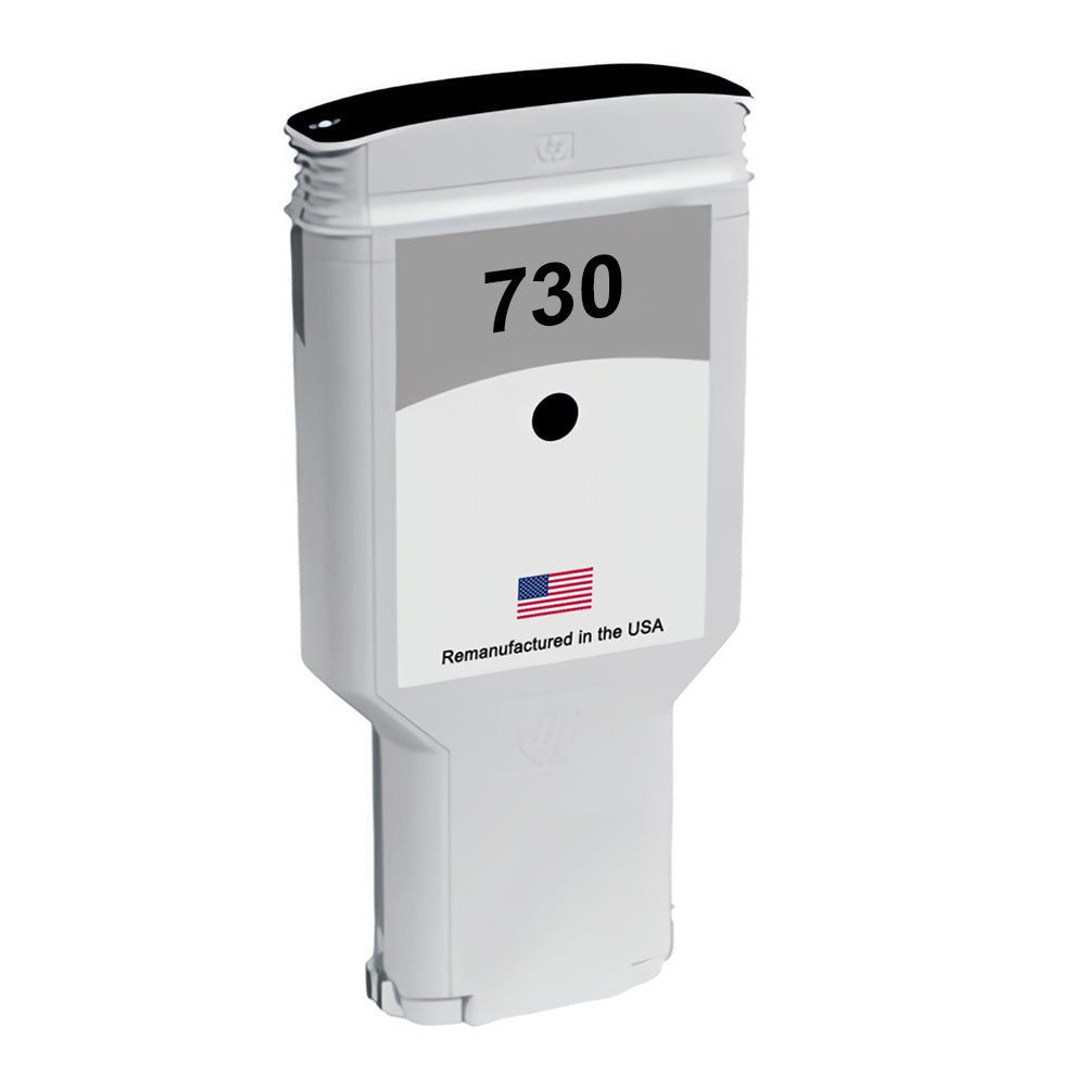 U.S. Remanufactured for HP 730 300ml (P2V71A) Matte Black Ink Cartridges