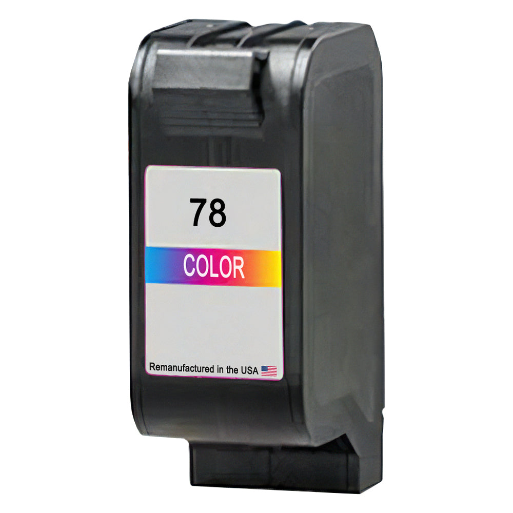 U.S. Remanufactured for HP 78 (C6578AN) Tri-Color Ink Cartridge