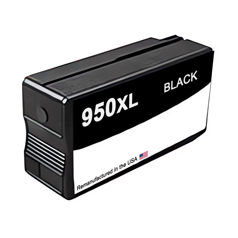U.S. Remanufactured for HP 950XL (CN045AN) Black Ink Cartridge
