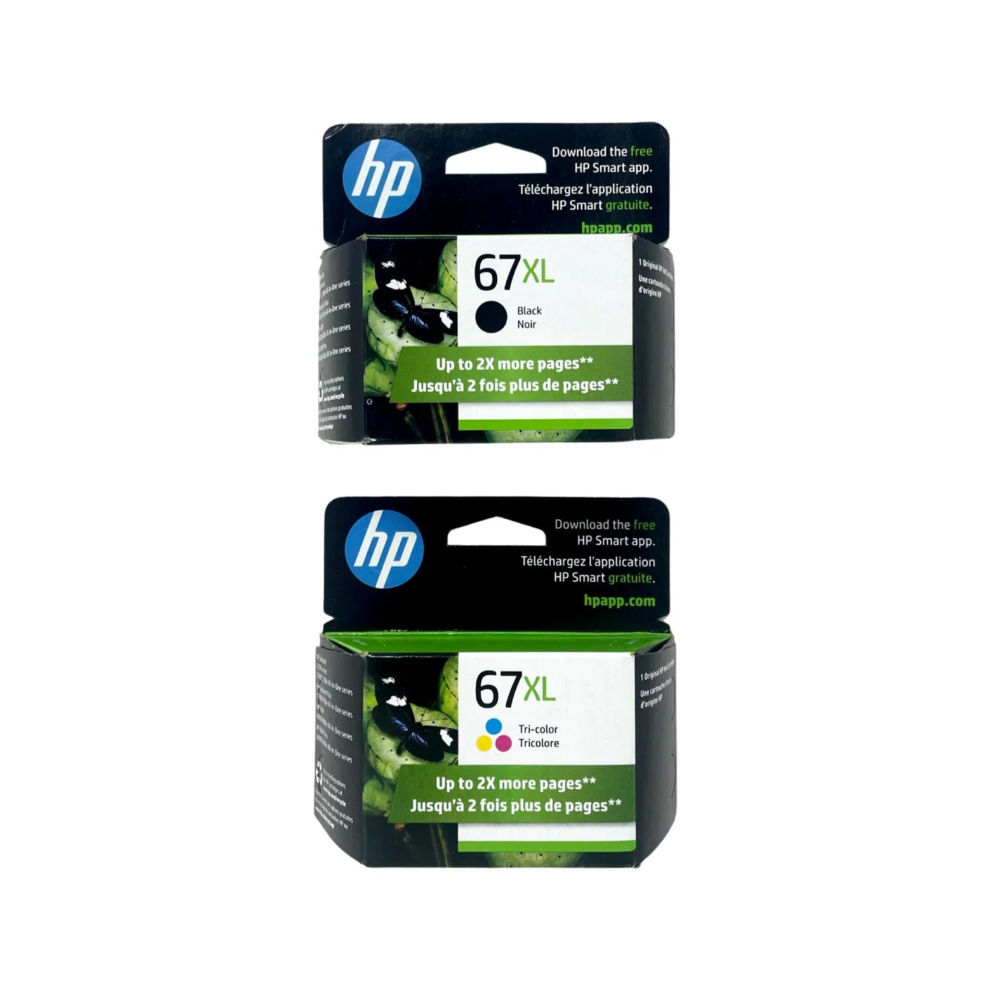 Original HP 67XL Black and Color Ink Cartridge-2 Pack