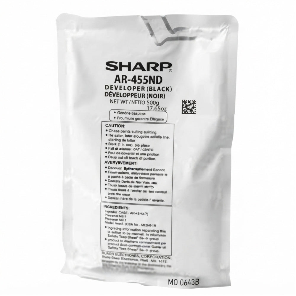 New, Pre-Owned - Sharp AR-455ND Standard Yield Black Developer