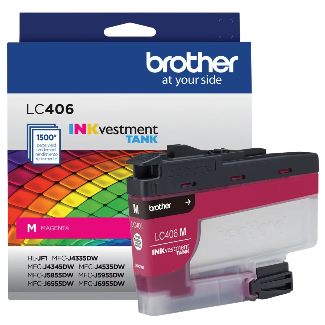 New, Pre-Owned - Brother LC406 Magenta Cartridge
