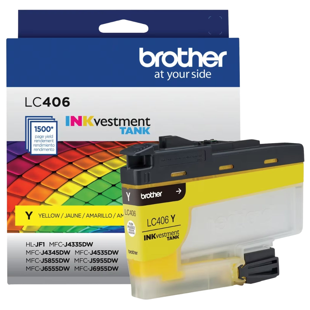 New, Pre-Owned - Brother LC406 Yellow Cartridge