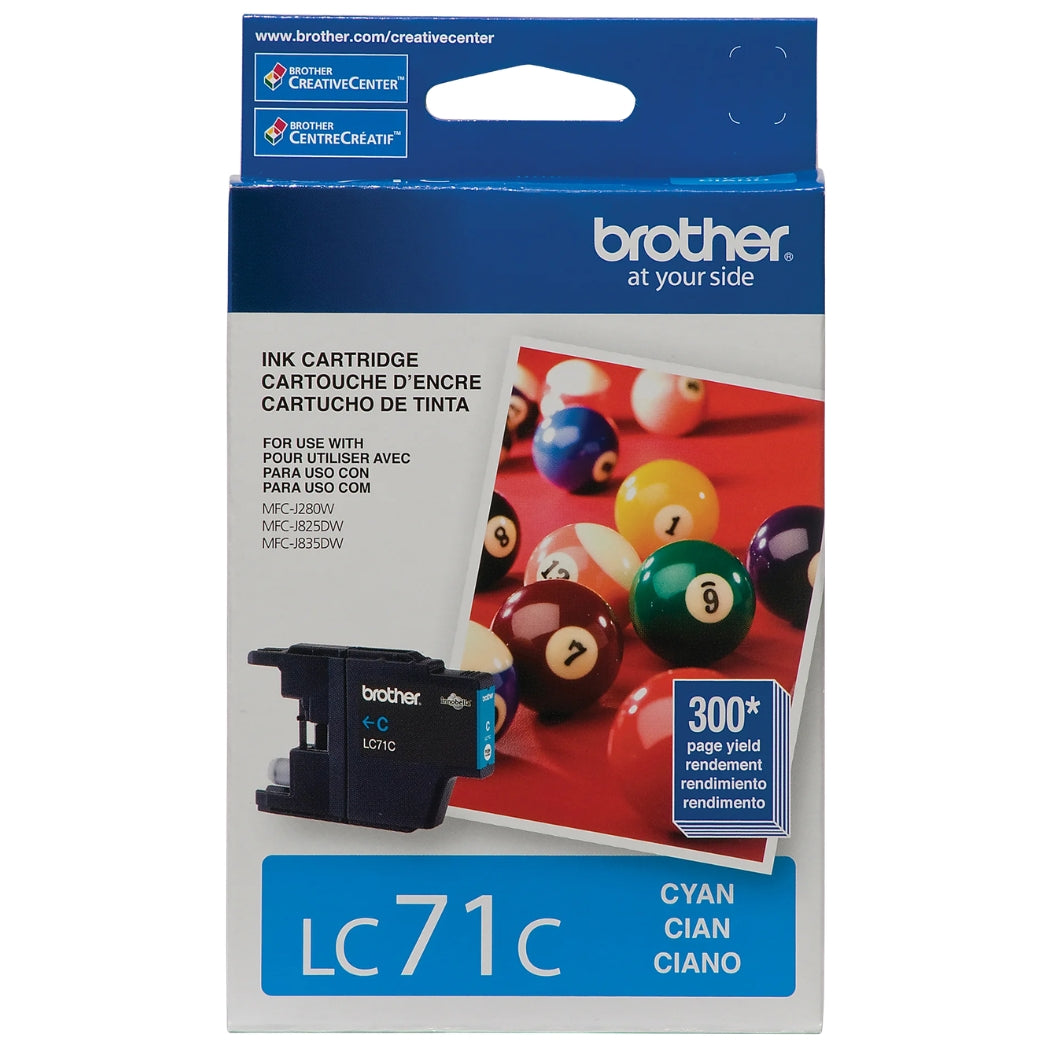 New, Pre-Owned - Brother LC71 Cyan Ink Cartridge
