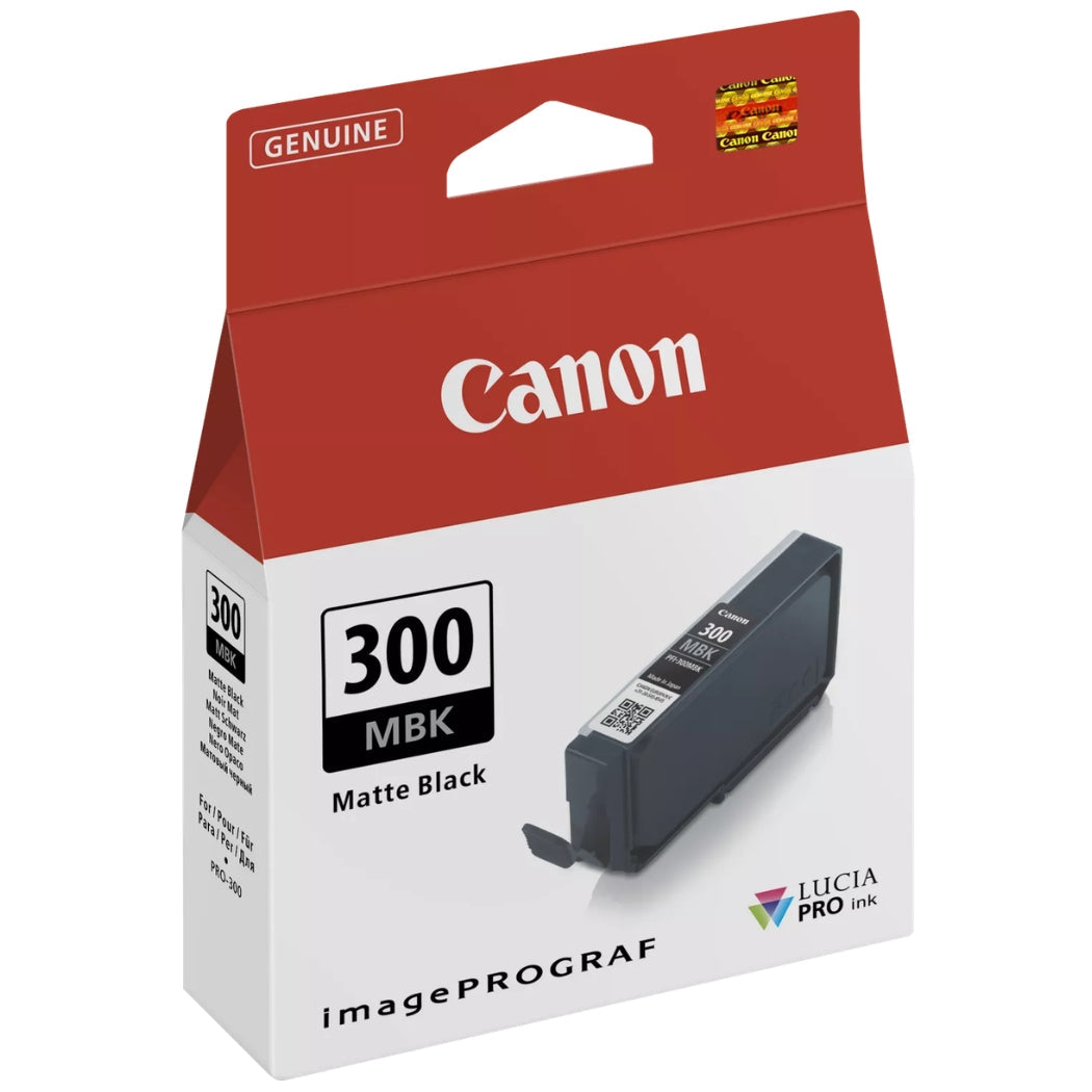 New, Pre-Owned - Canon PFI-300 Standard Yield Matte Black Ink Cartridge, 4192C002