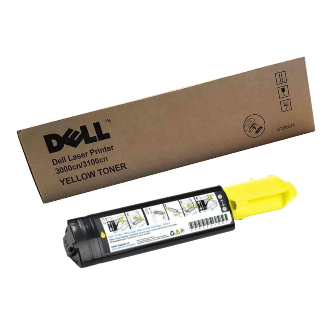 Genuine Dell 3000CN/3100CN High Yield Yellow Toner Cartridge