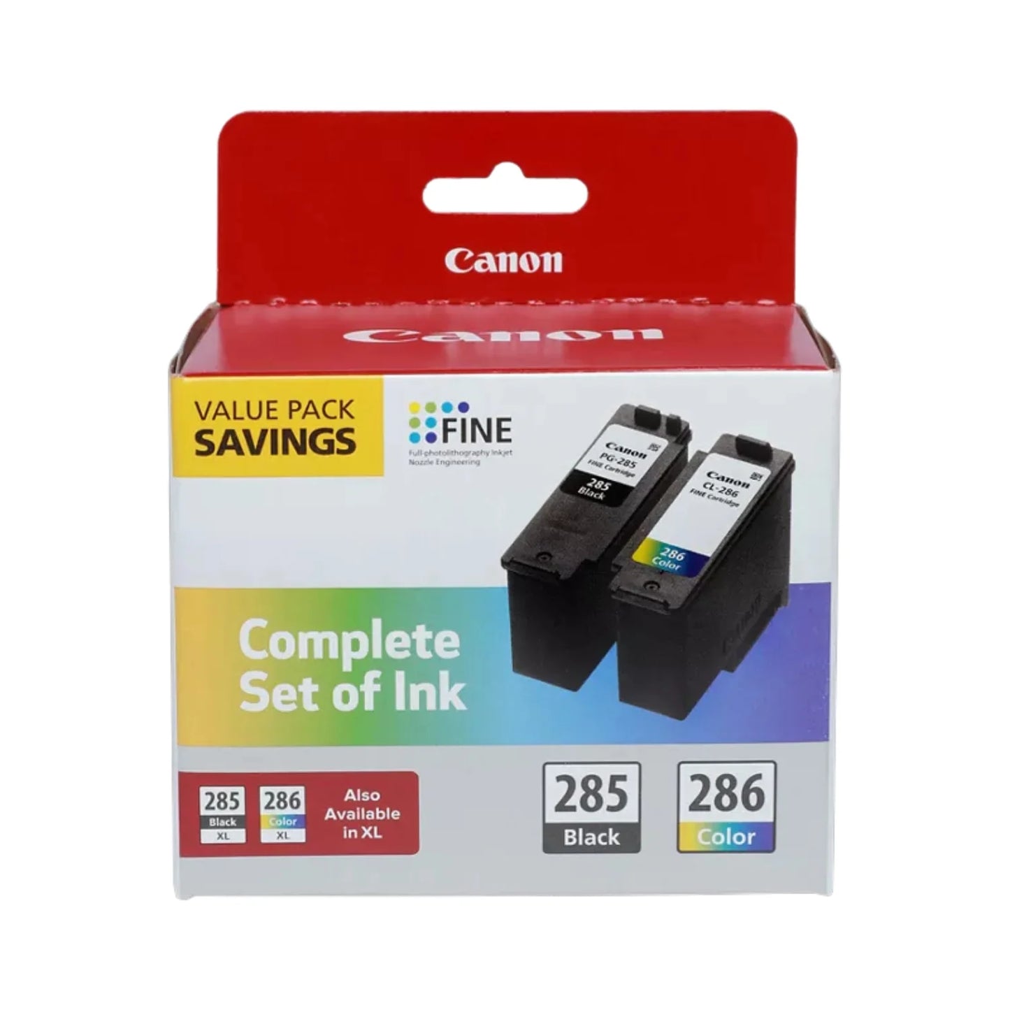 Original Canon PG-285/CL-286 Standard Yield Black and Color Ink Cartridge