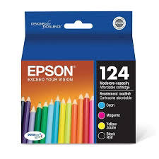 Original Epson T124 Standard Yield Tri-Color Ink Cartridge
