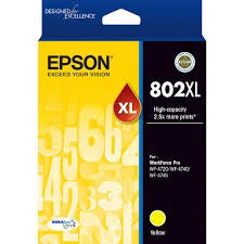 Original Epson T802XL High Yield Yellow Ink Cartridge