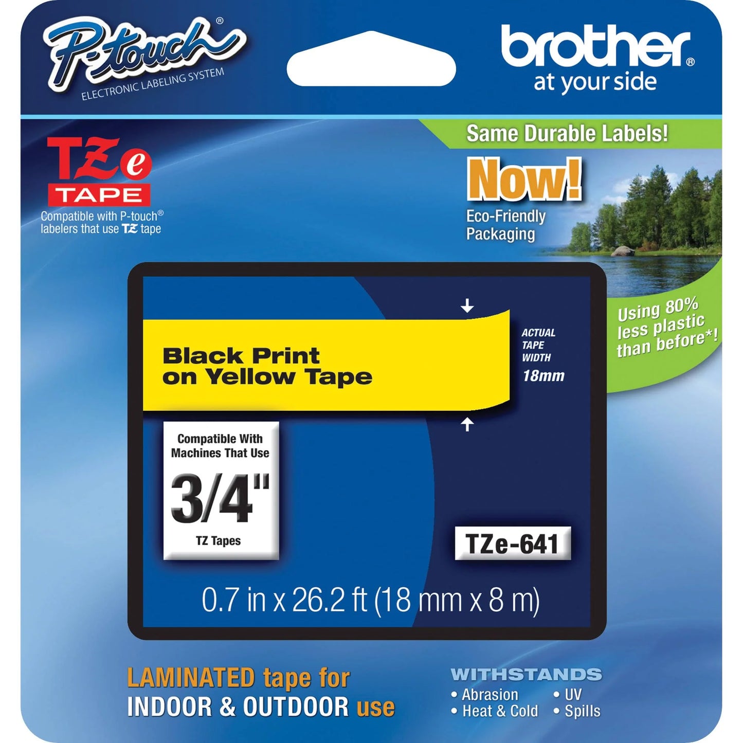 Genuine Brother P-Touch TZE-641 Tape