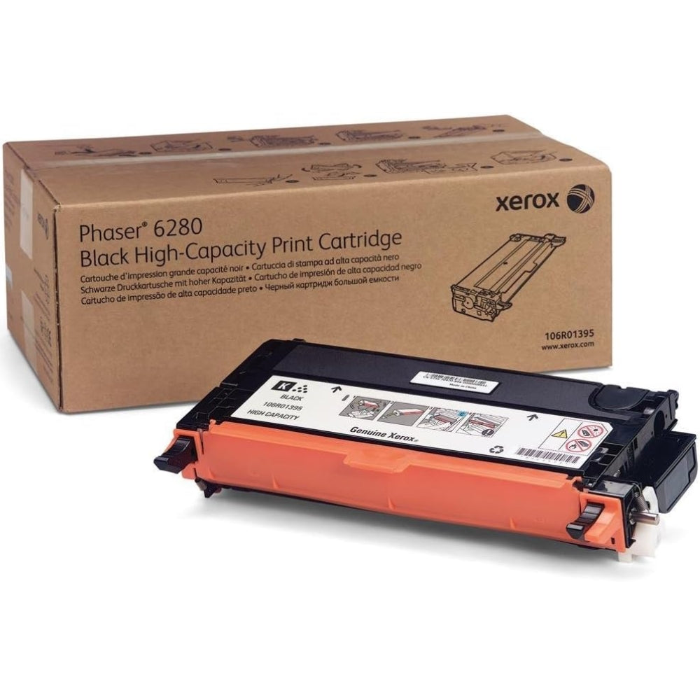 New, Pre-Owned - Xerox Phaser 6280 High Yield Black Toner Cartridge, 106R01395