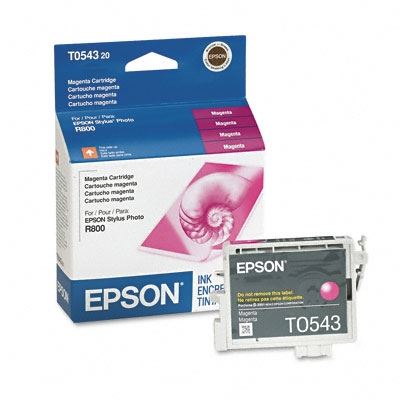 Genuine OEM Epson (T0543) Magenta Ink Cartridge, T054320