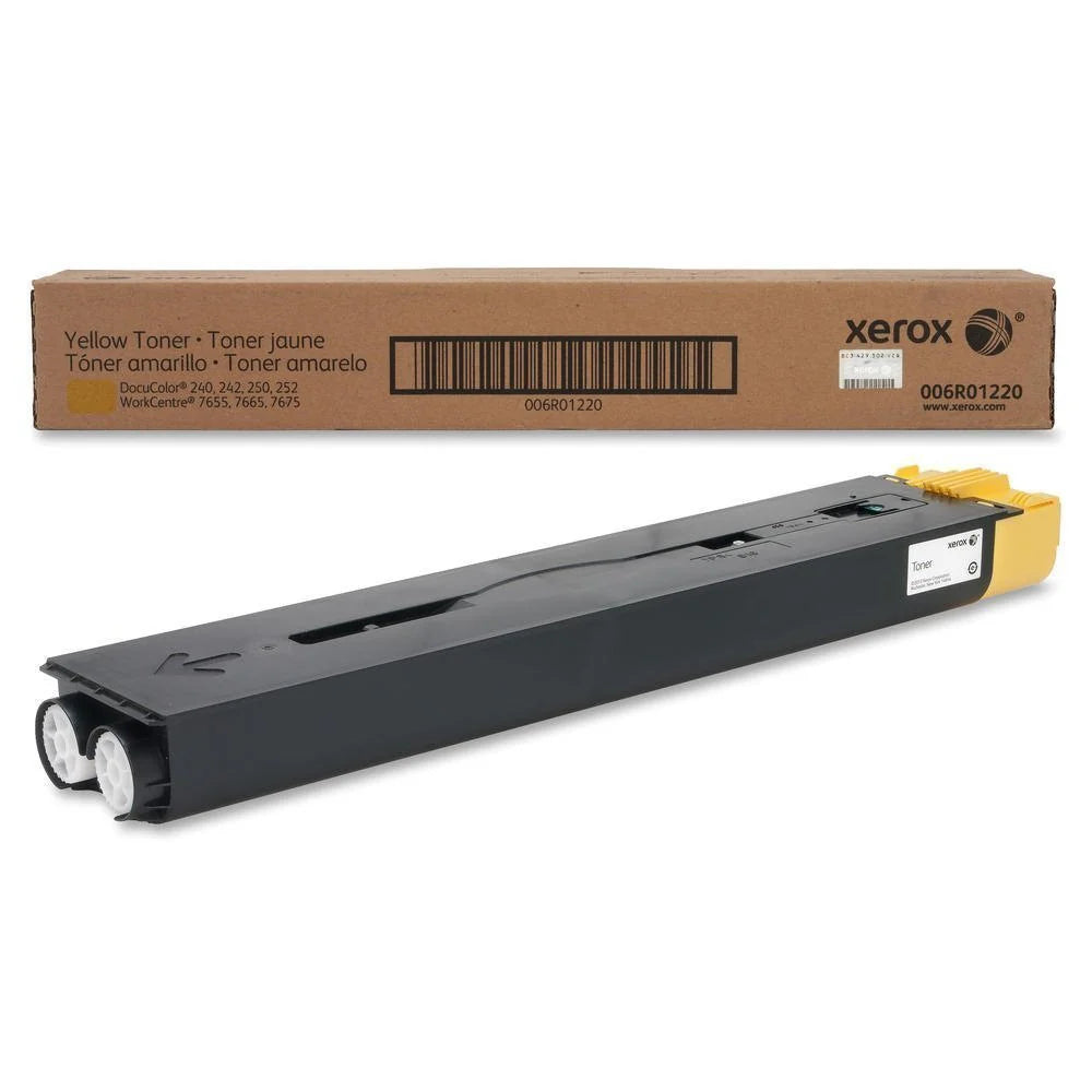Genuine Xerox 6R1220 Standard-Yield Yellow Toner Cartridge