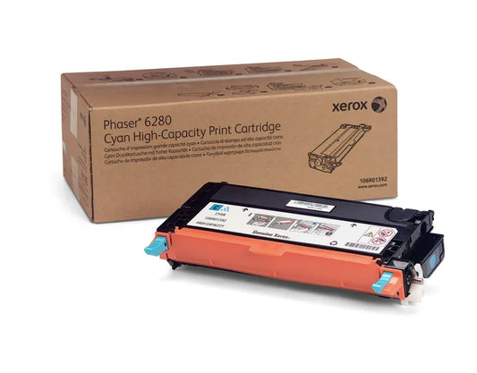 Original Xerox Phaser 6280 High Yield Cyan Toner Cartridge