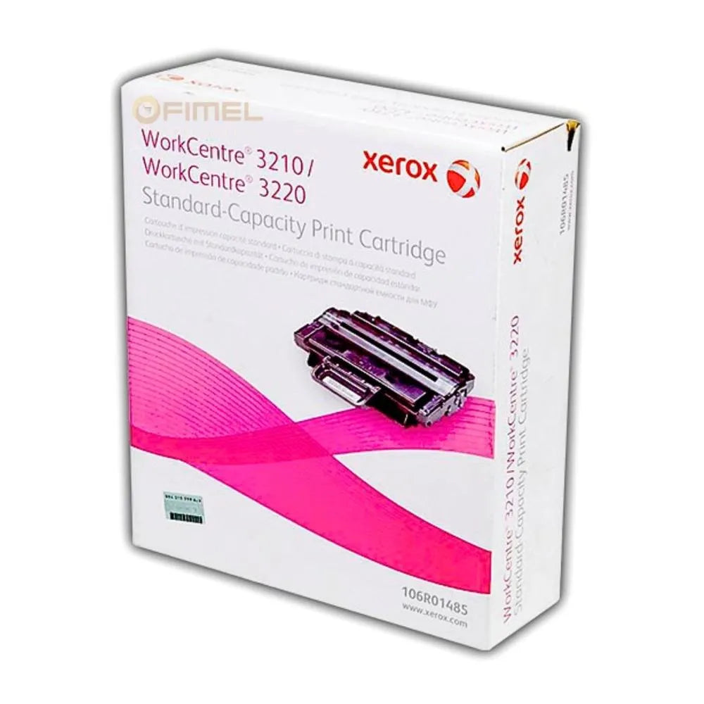 New, Pre-Owned, Original Xerox 3210/3220 Standard Yield Black Laser Toner Cartridge, 106R01485