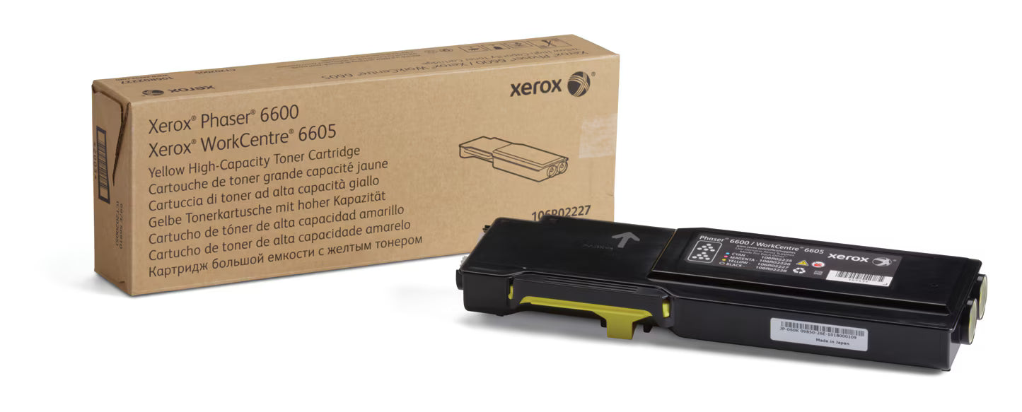 Original Xerox Phaser 6600 / WorkCentre 6605 High Yield Yellow Toner Cartridge