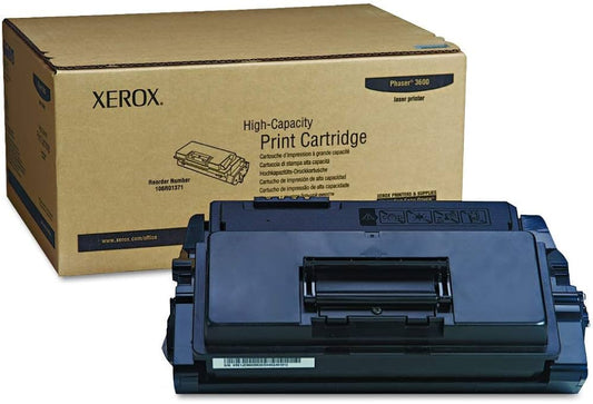 Genuine Xerox Phaser 3600 High-Yield Black Laser Toner Cartridge