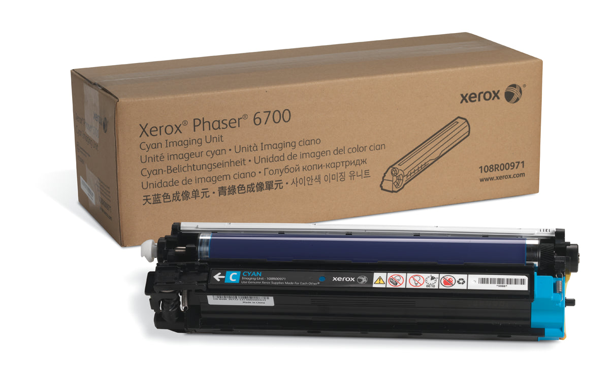 New, Pre-Owned - Xerox Cyan Phaser 6700 Imaging Unit Cartridge, 108R00971