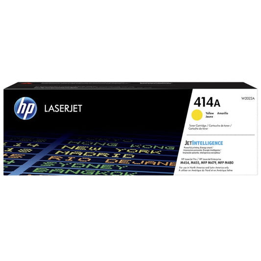 New, Pre-Owned - HP 414A High Yield Yellow Toner Cartridge, W2022A