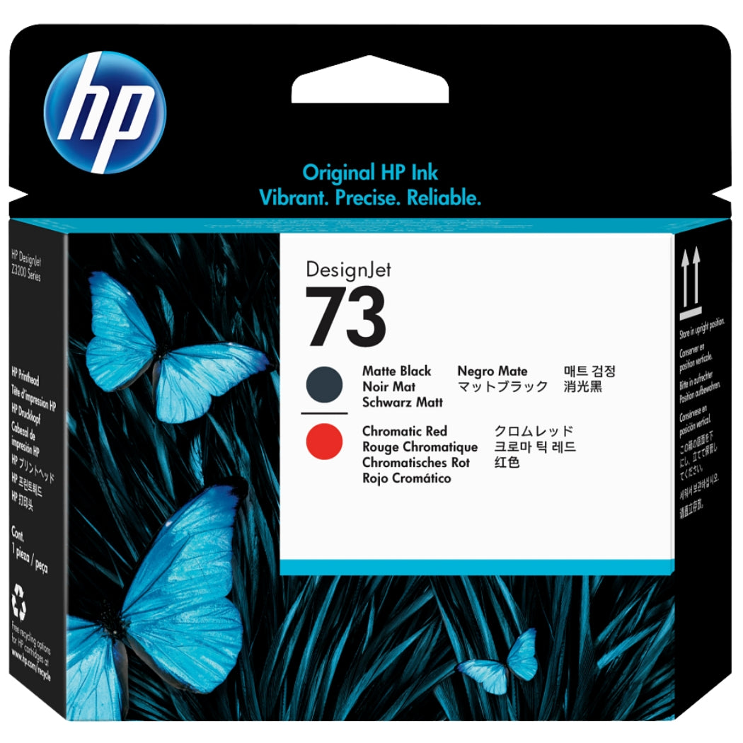 New, Pre-Owned - HP 73 Matte Black and Chromatic Red (CD949A) Printhead