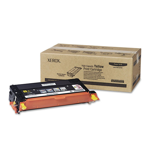 Genuine Xerox Phaser 6180 High-Yield Yellow Toner Cartridge